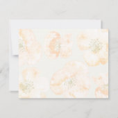  rode papavers moderne bloemenbruiloft RSVP-kaart RSVP Kaartje (Achterkant)