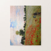 Rode papavers van Monet - papavervrije veldparasol Legpuzzel (Verticaal)