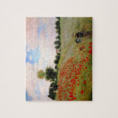 Rode papavers van Monet - papegaaien op parasolwom Legpuzzel (Verticaal)