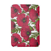 Rode papavertuin 2 badmat (Voorkant Verticaal)