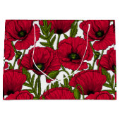 Rode papavertuin 2 groot cadeauzakje (Voorkant)