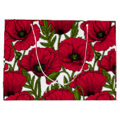 Rode papavertuin 2 groot cadeauzakje (Achterkant)