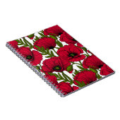 Rode papavertuin 2 notitieboek (Rechterzijde)