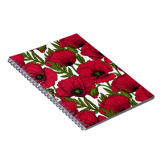 Rode papavertuin 2 notitieboek (Rechterzijde)