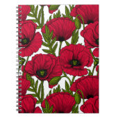 Rode papavertuin 2 notitieboek (Voorkant)