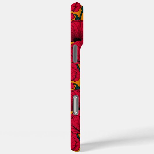 Rode papavertuin Case-Mate iPhone case (Achterkant / Rechts)