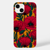 Rode papavertuin Case-Mate iPhone case (Achterkant)