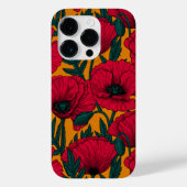 Rode papavertuin Case-Mate iPhone case (Achterkant)