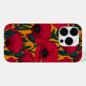 Rode papavertuin Case-Mate iPhone case (Achterkant (horizontaal))