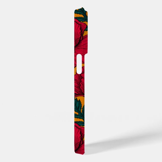 Rode papavertuin Case-Mate iPhone case (Achterkant / Rechts)