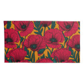 Rode papavertuin kussensloop (Achterkant-Rechts)