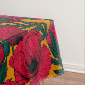 Rode papavertuin tafelkleed (Voorbeeld)