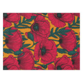 Rode papavertuin tafelkleed (Voorkant (Horizontaal))