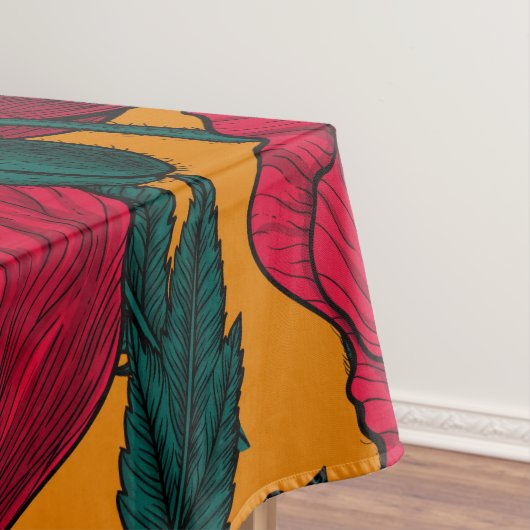 Rode papavertuin tafelkleed (Voorbeeld)