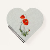 Rode papaverventilator notitieboek (Voorkant)