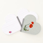 Rode papaverventilator notitieboek (Binnen)