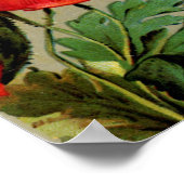 rode papavery — afdrukken poster (Hoek)