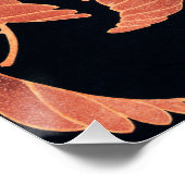 Rode papegaai op de Tak van een Boom Perfect Poster (Hoek)