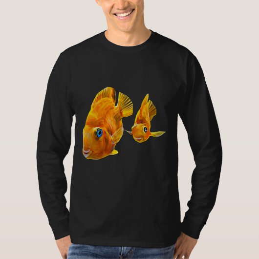 Rode papegaai Vis Cichlid Pair Aquarium Vis T-shirt (Voorkant)