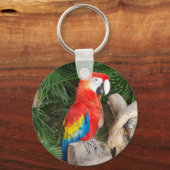 Rode papegaaien sleutelhanger (Voorkant)
