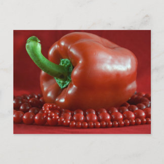 Rode paprika&kralen_2 briefkaart