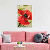 rode paprika met verrekte canvas afdrukken (Insitu (Woonkamer))