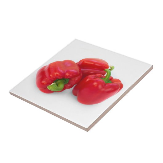 Rode paprika tegeltje (Zijkant)