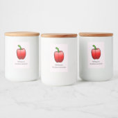 Rode Paprika Voedselcontainer Etiket (Flessen)