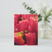 Rode paprika's... briefkaart (Staand voorkant)