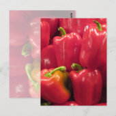 Rode paprika's... briefkaart (Voorkant / Achterkant)
