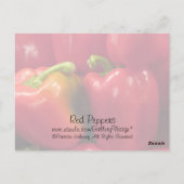 Rode paprika's... briefkaart (Achterkant)