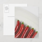Rode paprika's briefkaart (Voorkant / Achterkant)