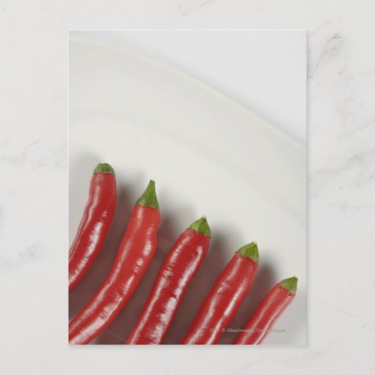 Rode paprika's briefkaart (Voorkant)