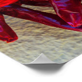 Rode paprika's drogen in de zon in Hongarije Poster (Hoek)