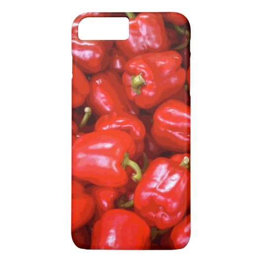 Rode paprika's in geposteriseerd Afbeelding Case-Mate iPhone Case (Achterkant)