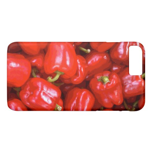 Rode paprika's in geposteriseerd Afbeelding Case-Mate iPhone Case (Achterkant (Horizontaal))