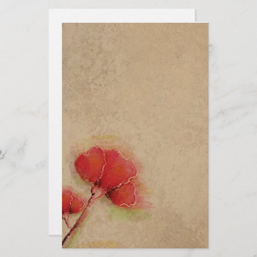  rode paprika's — kijk briefpapier (Voorkant / Achterkant)