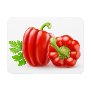 Rode paprika's magneet