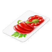 Rode paprika's magneet (Linkerzijde)
