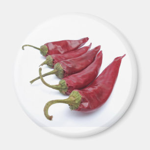 Rode paprika's magneet