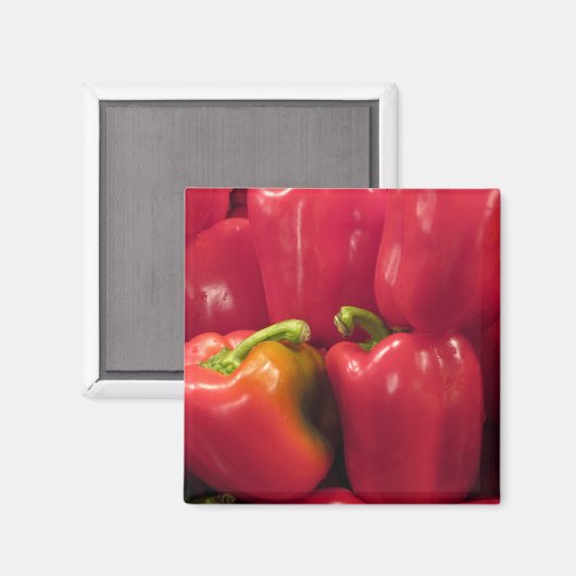 Rode paprika's... magneet (Voorkant / Achterkant)