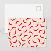 Rode paprika's op lichtgekleurde achtergrond briefkaart (Voorkant / Achterkant)