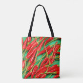 Rode paprika's tote bag (Achterkant)