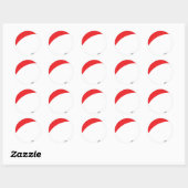 rode paraglider ronde sticker (Vel)