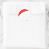 rode paraglider ronde sticker (Tas)