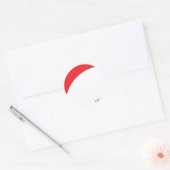 rode paraglider ronde sticker (Envelop)