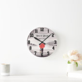 Rode paraplu-liefdesstel rustic romantic Wedding R Ronde Klok (Huis)