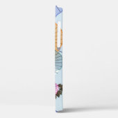 Rode paraplu op groene boom Case-Mate iPhone case (Achterkant / Links)