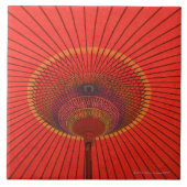 Rode paraplu tegeltje (Voorkant)