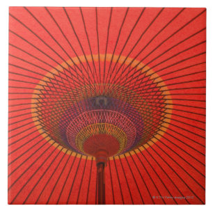 Rode paraplu tegeltje